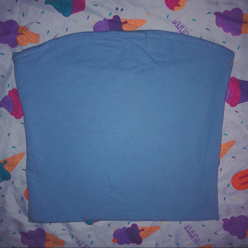 ♡ FINAL SALE ♡ light blue brandy tube top